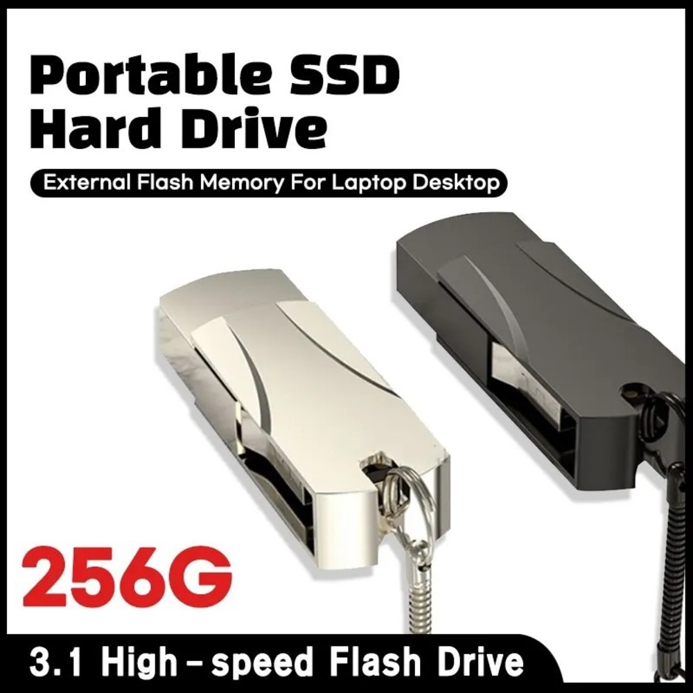 Mini Portable SSD Hard Drive 3.1 High-speed Flash Drive 256G USB - Picture 6 of 7